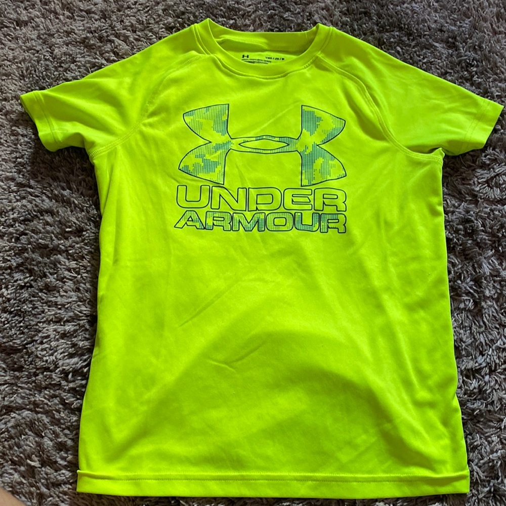 Youth MD Neon Green Under Armour T-Shirt